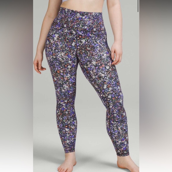 Lululemon align leggings size 4 flower - Picture 1 of 7